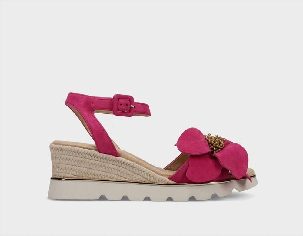 NEW VANELI women's crown wedge sandal in fuchsia